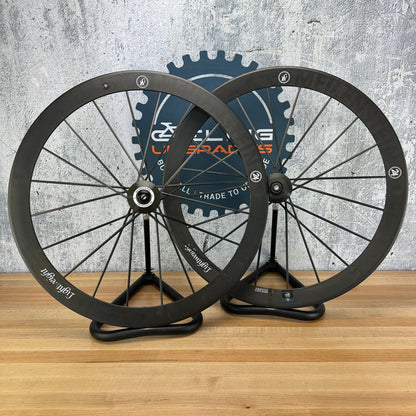 Lightweight Meilenstein C 24D Carbon Clincher Disc Wheelset 700c 1381g