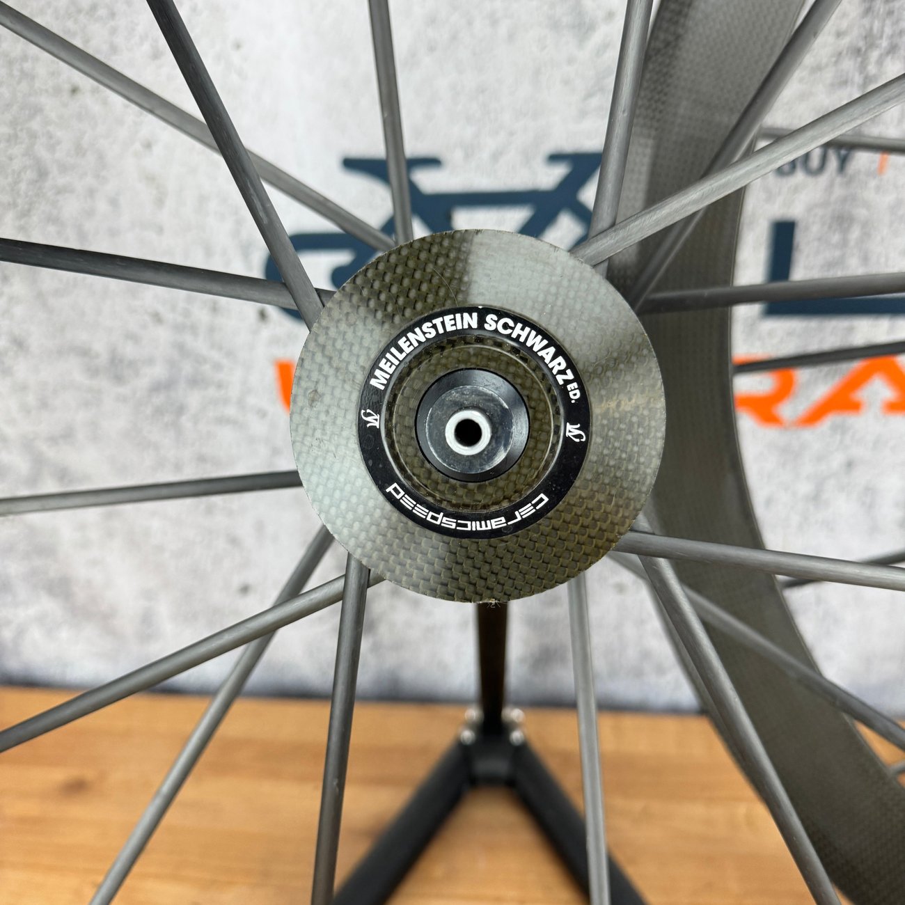 Lightweight Meilenstein Schwarz Carbon Tubular Wheelset Rim Brake