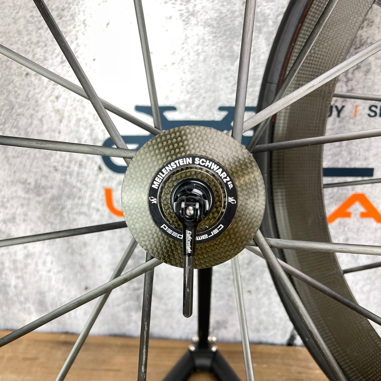 Lightweight Meilenstein Schwarz Ed 48mm Carbon Tubular Wheelset 700c 1100g