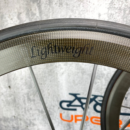 Lightweight Meilenstein Schwarz Ed 48mm Carbon Tubular Wheelset 700c 1100g