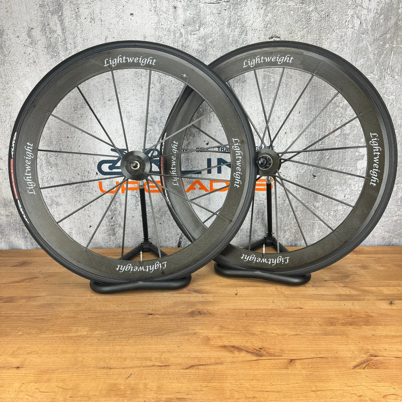 Lightweight Standard III T 53mm 16/20 Carbon Tubular Wheelset 700c Rim Brake 1150g