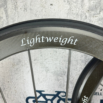 Lightweight Standard III T 53mm 16/20 Carbon Tubular Wheelset 700c Rim Brake 1150g