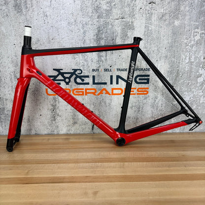 Lightweight Urgestalt Red/Black 54cm Carbon Disc Brake Frameset 700c 1549g