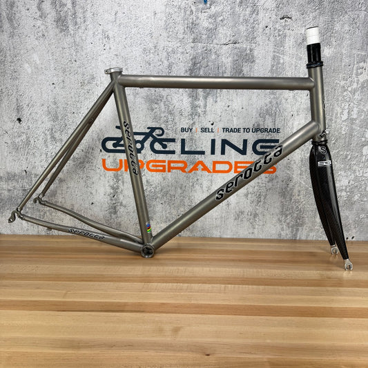 Low Mile! 2010 Serotta Classique 58cm Rim Brake Titanium Frameset S3 Carbon Fork