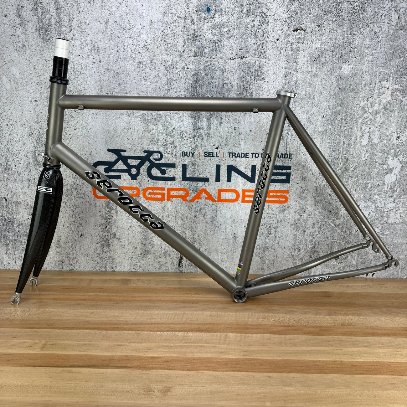 Low Mile! 2010 Serotta Classique 58cm Rim Brake Titanium Frameset S3 Carbon Fork
