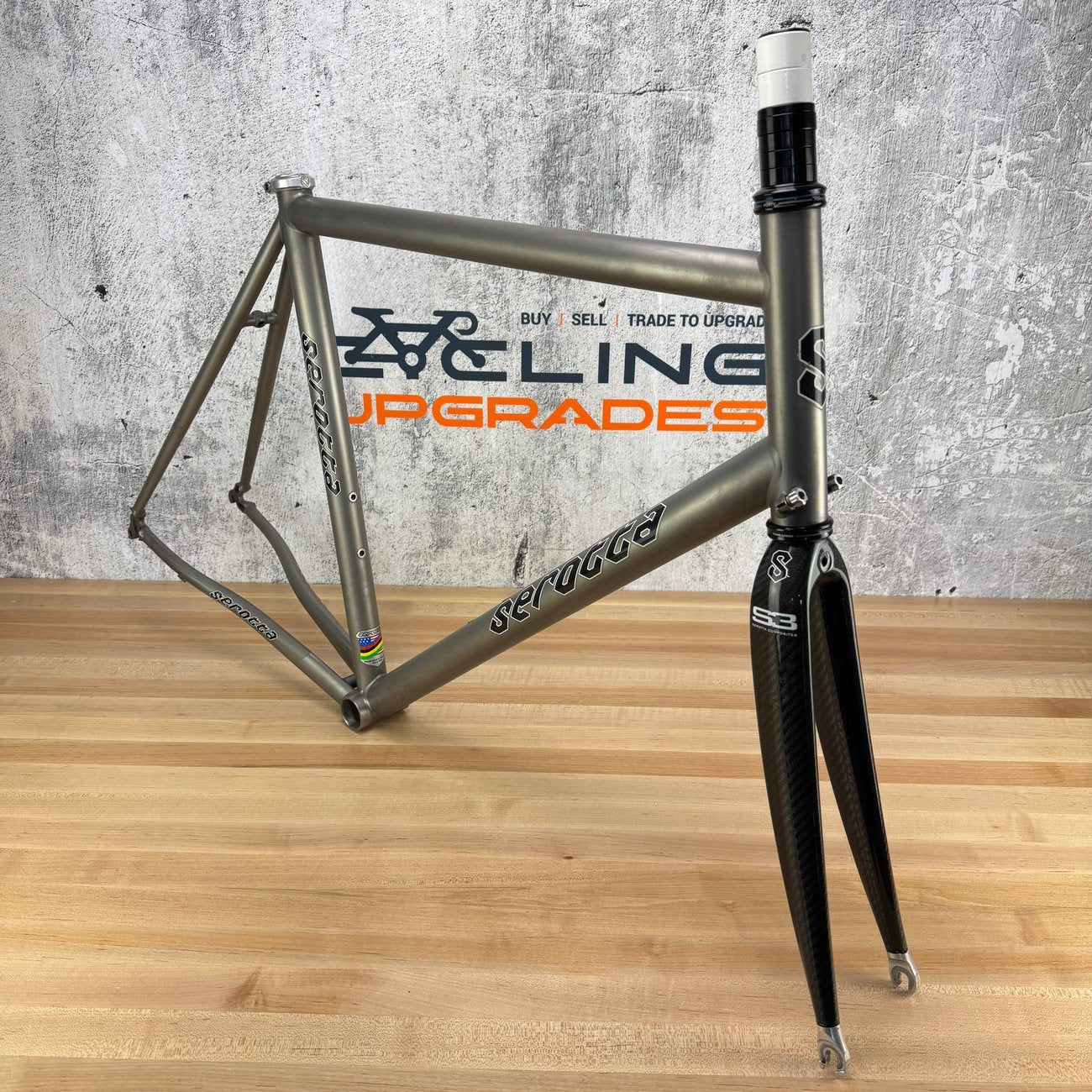 Low Mile! 2010 Serotta Classique 58cm Rim Brake Titanium Frameset S3 Carbon Fork