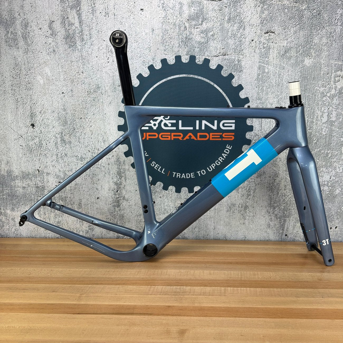 Low Mile! 2020 3T Exploro PRO Medium Carbon Disc Gravel Frameset 700c 2109g