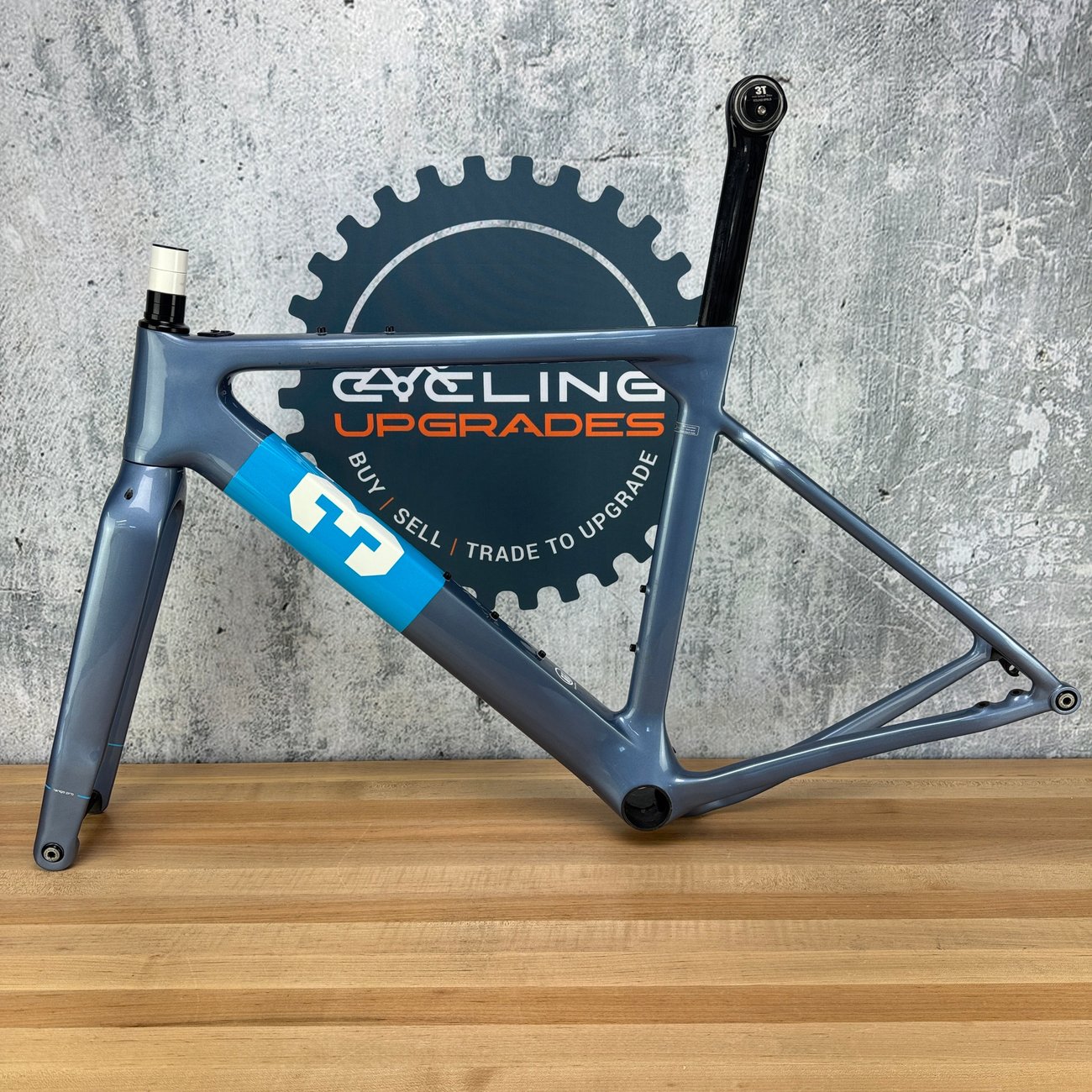 Low Mile! 2020 3T Exploro PRO Medium Carbon Disc Gravel Frameset 700c 2109g