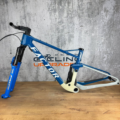 Low Mile! 2024 Factor Lando XC Medium Boost TwistLoc Carbon MTB Disc Frameset 29" 4353g