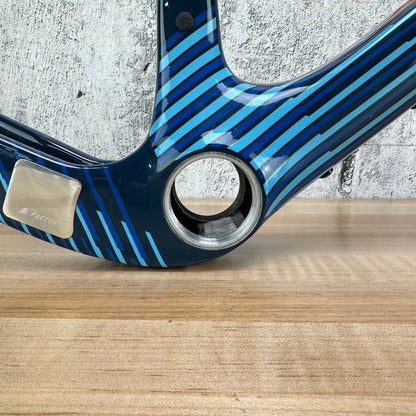 Low Mile! 2025 Factor Aluto Raptor Blue UDH 58cm Carbon Disc Frameset 700c 2533g