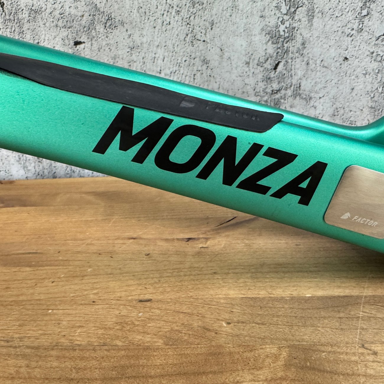 Low Mile! 2025 Factor Monza 54cm Carbon UDH Disc Frameset 700c Steel Green 2632g