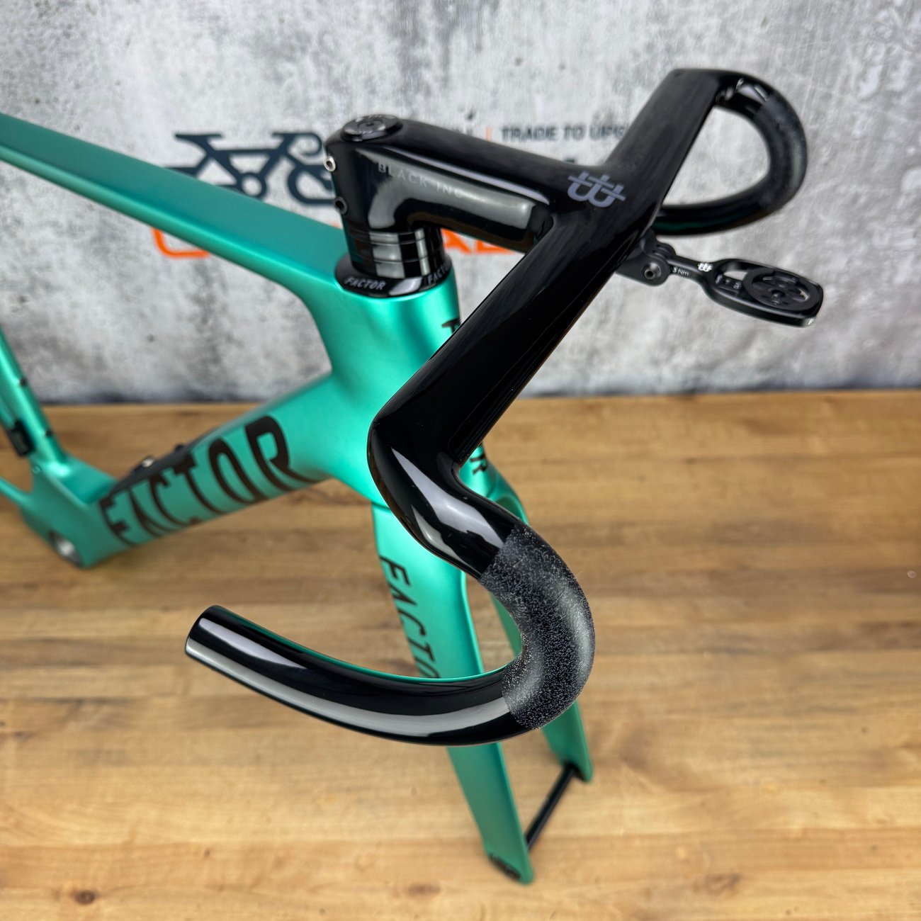 Low Mile! 2025 Factor Monza 54cm Carbon UDH Disc Frameset 700c Steel Green 2632g