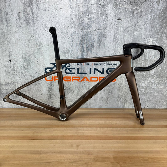 Low Mile! 2026 Enve Fray Toffee Brown 47cm Carbon Disc Frameset 700c 2202g