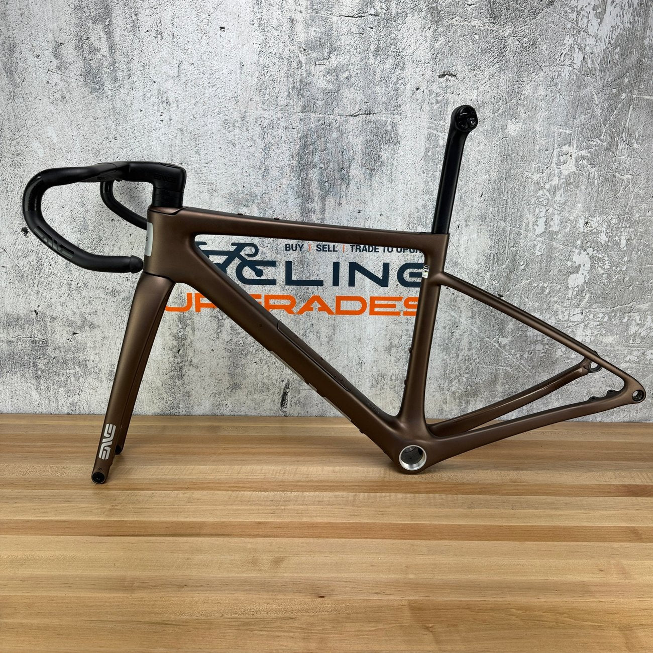 Low Mile! 2026 Enve Fray Toffee Brown 47cm Carbon Disc Frameset 700c 2202g