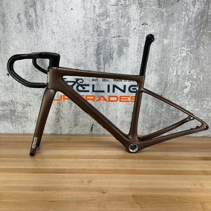Low Mile! 2026 Enve Fray Toffee Brown 47cm Carbon Disc Frameset 700c 2202g