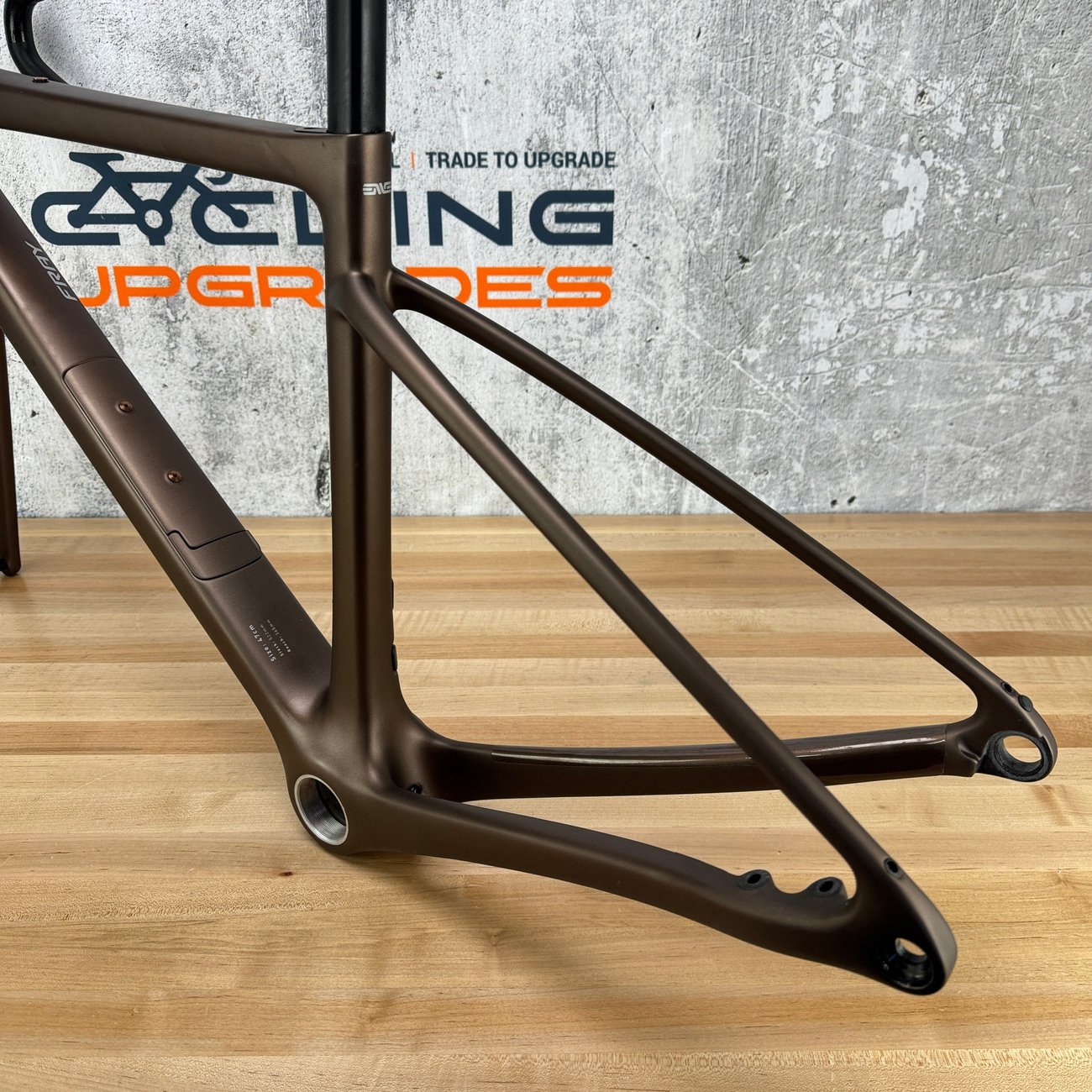 Low Mile! 2026 Enve Fray Toffee Brown 47cm Carbon Disc Frameset 700c 2202g