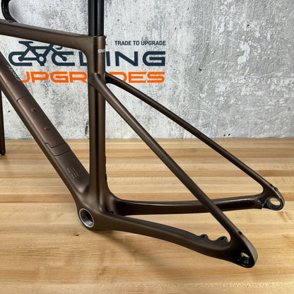 Low Mile! 2026 Enve Fray Toffee Brown 47cm Carbon Disc Frameset 700c 2202g