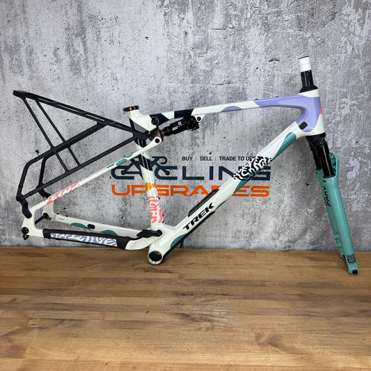 Low Mile 2026 Trek Checkout SL 7 M/L Carbon Gravel Frameset Era White/Blue Sage