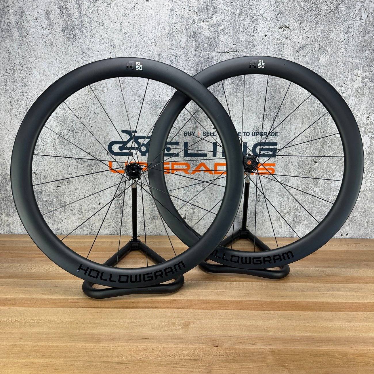 Low Mile! Cannondale Hollowgram R-SL 50 Carbon Tubeless Disc Wheelset 700c 1565g