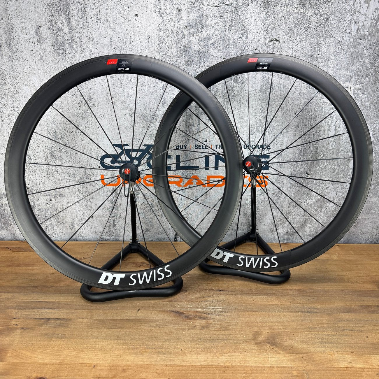 Low Mile! DT Swiss ARC 1100 Dicut 48mm Carbon Tubeless Wheelset Rim Brake 1540g DT 180