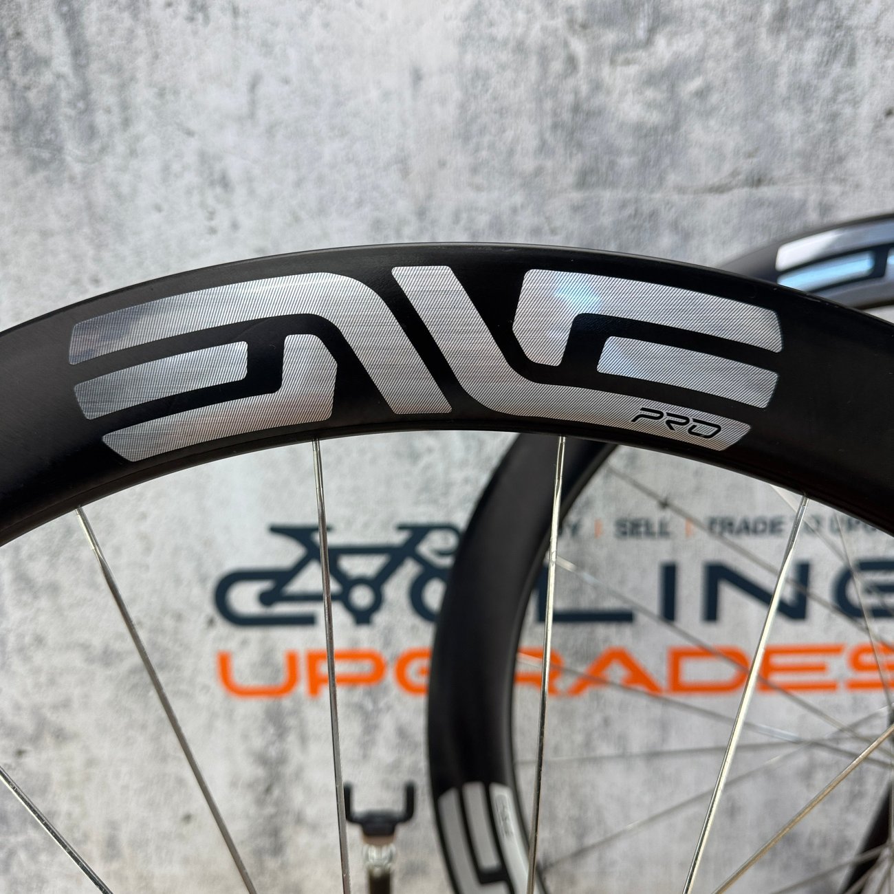 Low Mile! Enve SES 4.5 Pro Innerdrive Carbon Tubeless Wheelset 1295g Silver Decals