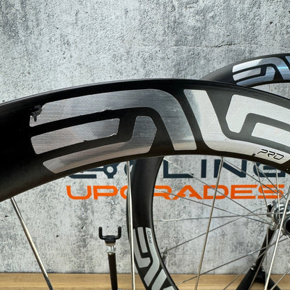 Low Mile! Enve SES 4.5 Pro Innerdrive Carbon Tubeless Wheelset 1295g Silver Decals
