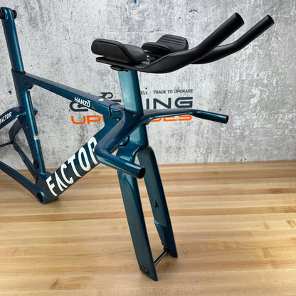 Low Mile! Factor Hanzo Medium Carbon TT/Triathlon Disc Frameset 700c 3458g