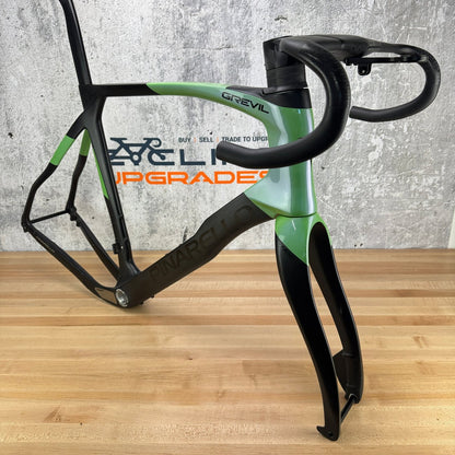 Low Mile! Pinarello Grevil F 60cm Carbon Disc Gravel Frameset 700c 2739g