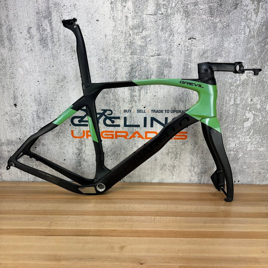 Low Mile! Pinarello Grevil F Size 550 (56cm TT) Carbon Disc Gravel Frameset 700c