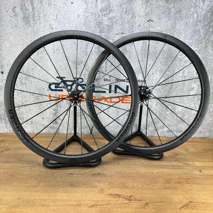 Low Mile! Polymer Venture 38 Carbon Tubeless Hookless Disc Wheelset 700c 1405g