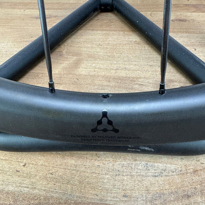 Low Mile! Polymer Venture 38 Carbon Tubeless Hookless Disc Wheelset 700c 1405g