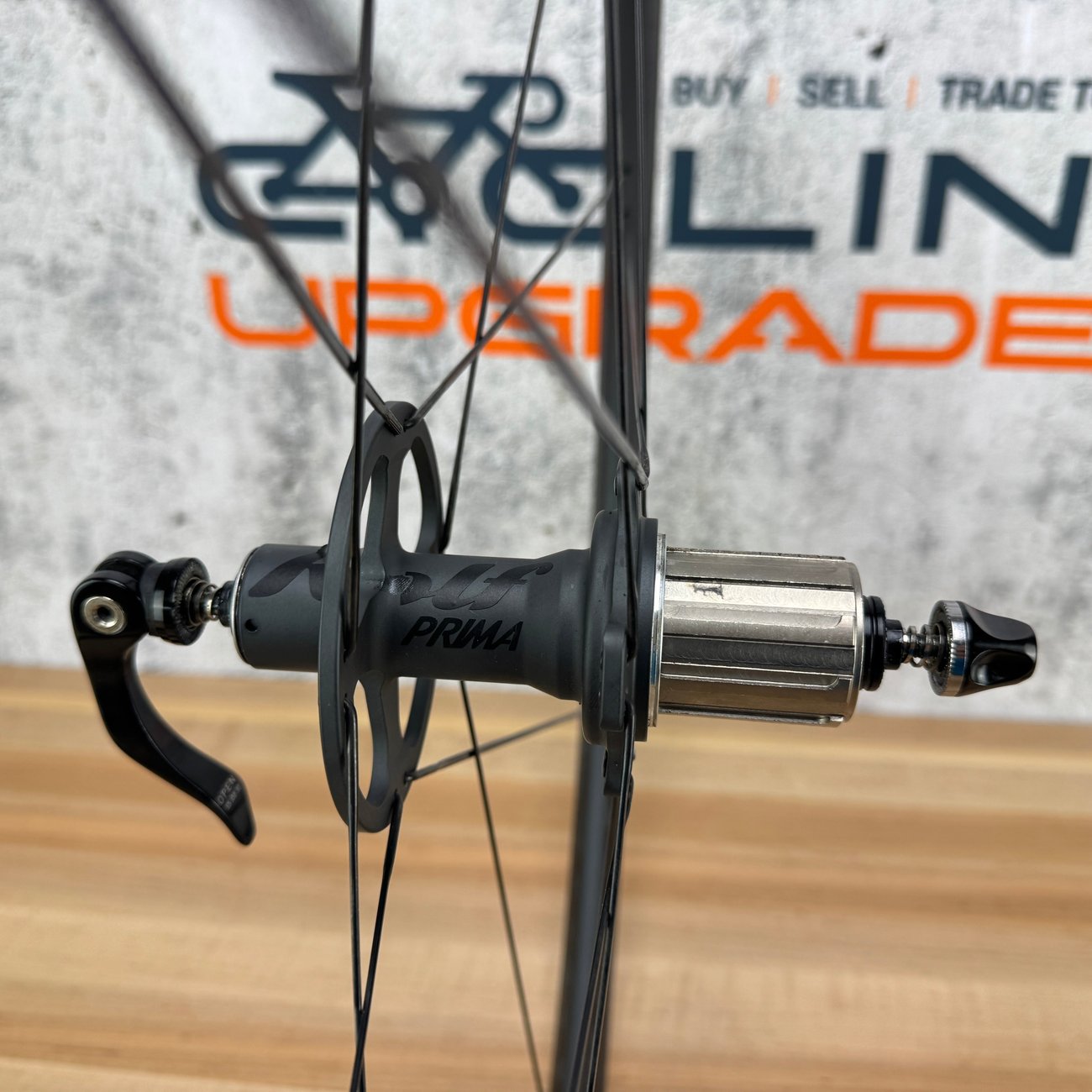 Low Mile! Rolf Prima Vigor Alpha Stealth Alloy Tubeless Wheelset 700c Rim Brake