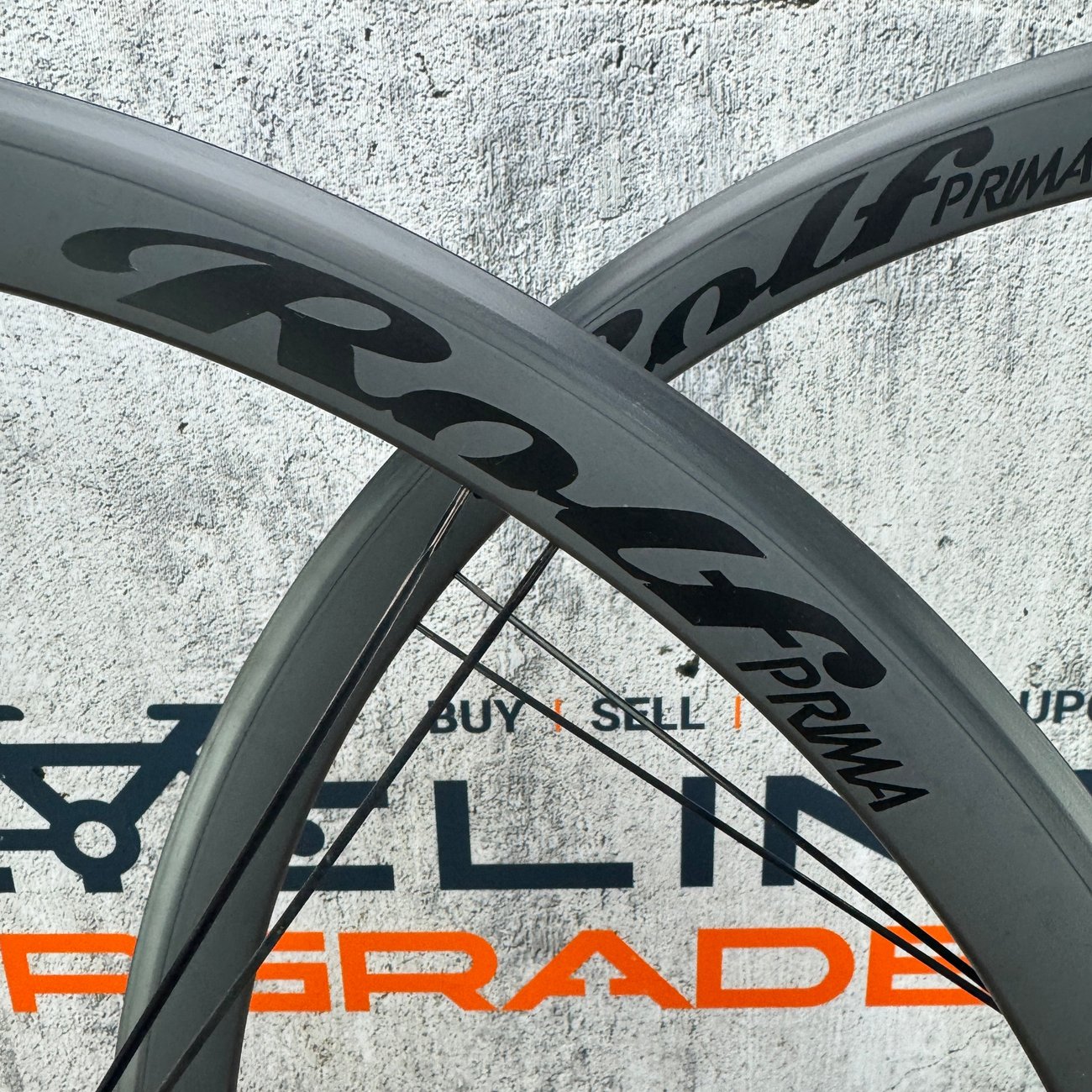 Low Mile! Rolf Prima Vigor Alpha Stealth Alloy Tubeless Wheelset 700c Rim Brake