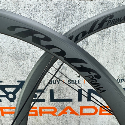 Low Mile! Rolf Prima Vigor Alpha Stealth Alloy Tubeless Wheelset 700c Rim Brake