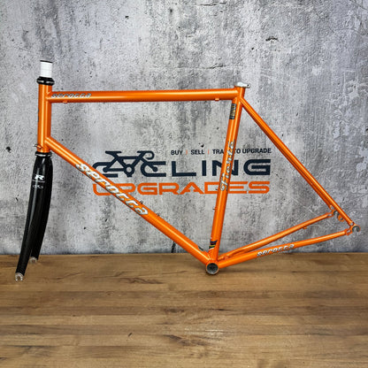 Serotta Fierte 58cm Rim Brake Columbus Steel Frameset 700c Reynolds Carbon Fork