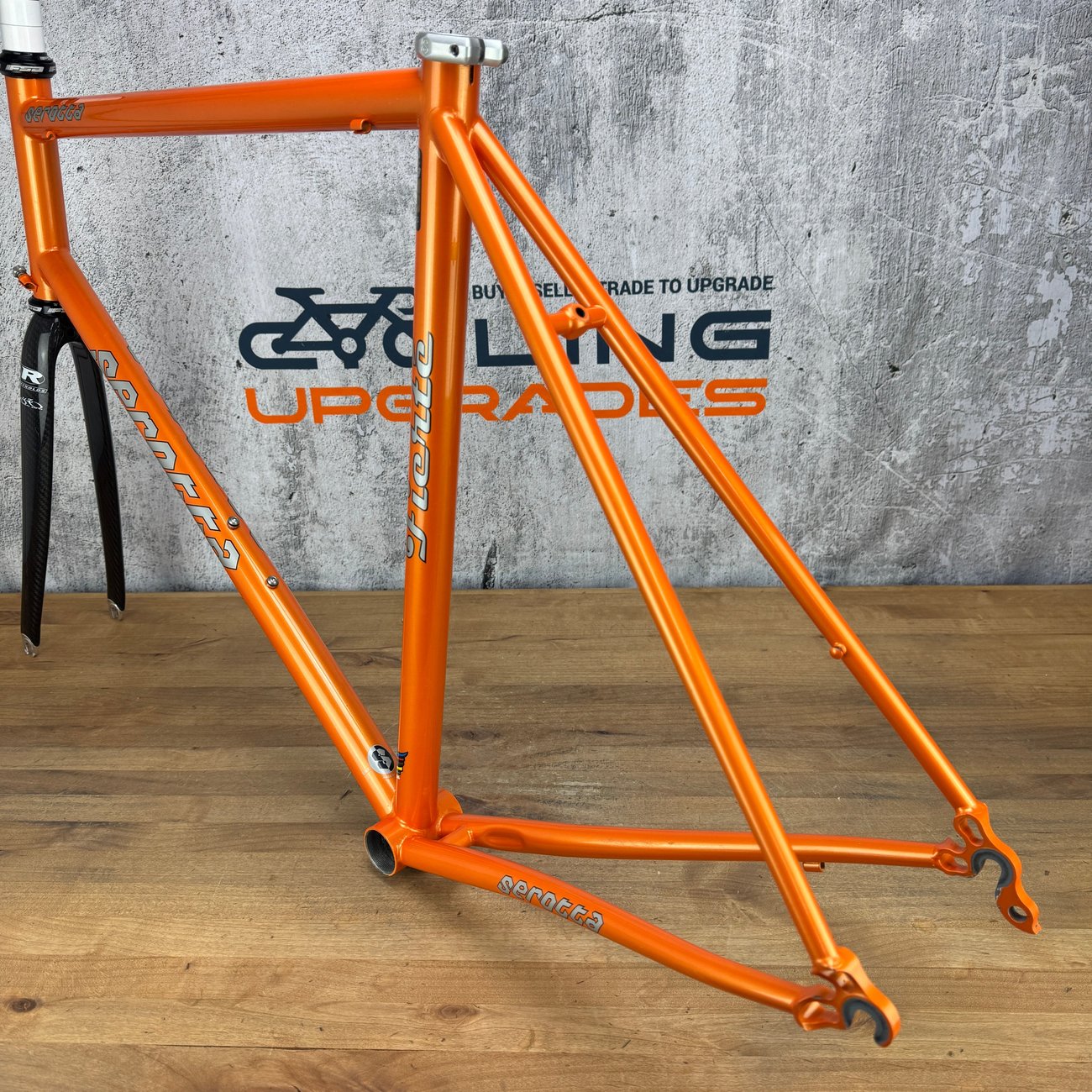 Serotta Fierte 58cm Rim Brake Columbus Steel Frameset 700c Reynolds Carbon Fork