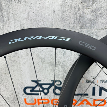 Low Mile! Shimano Dura-Ace C50 Carbon Tubeless Disc Wheelset 700c DT 240 Hubs