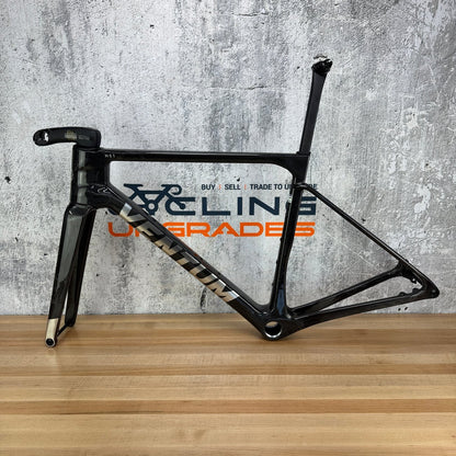 Low Mile! Ventum NS1 Onyx Medium Carbon Disc Brake Frameset 700c 1586g
