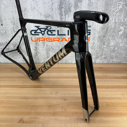 Low Mile! Ventum NS1 Onyx Medium Carbon Disc Brake Frameset 700c 1586g