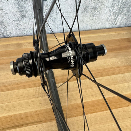 Low Mile! Zipp 303 Firecrest Carbon Hookless Tubeless Chris King R45D Wheelset