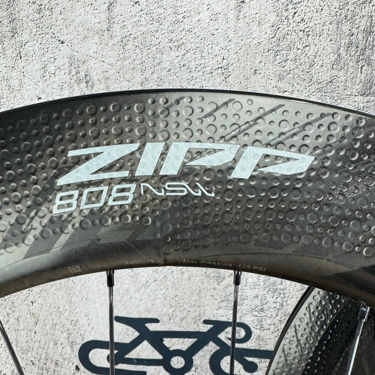 Low Mile! Zipp 808 NSW Carbon Tubeless Disc Brake Wheelset 700c