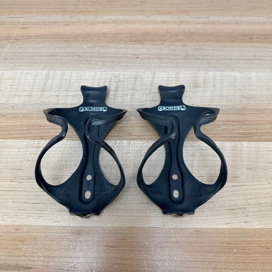 Low Mile! Arundel Mandible UD Matte Carbon Pair Bike Water Bottle Cages 59g