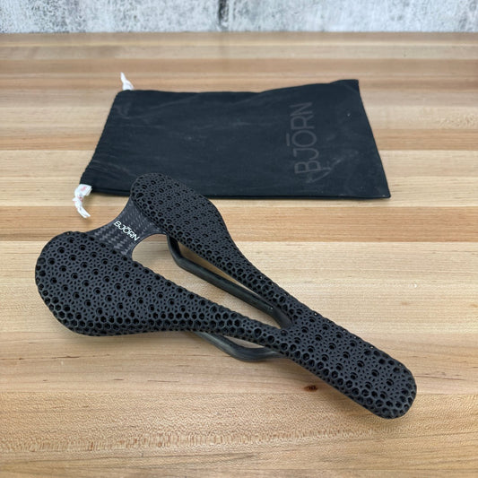Low Mile! Bjorn Setka 155mm 7x9mm Carbon Rails 3D Printed Bike Saddle 139g