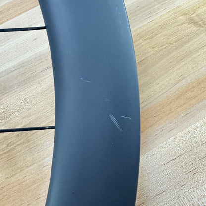 Low Mile! Black Inc Sixty Carbon Tubeless Disc Road Bike Wheelset 700c 1613g