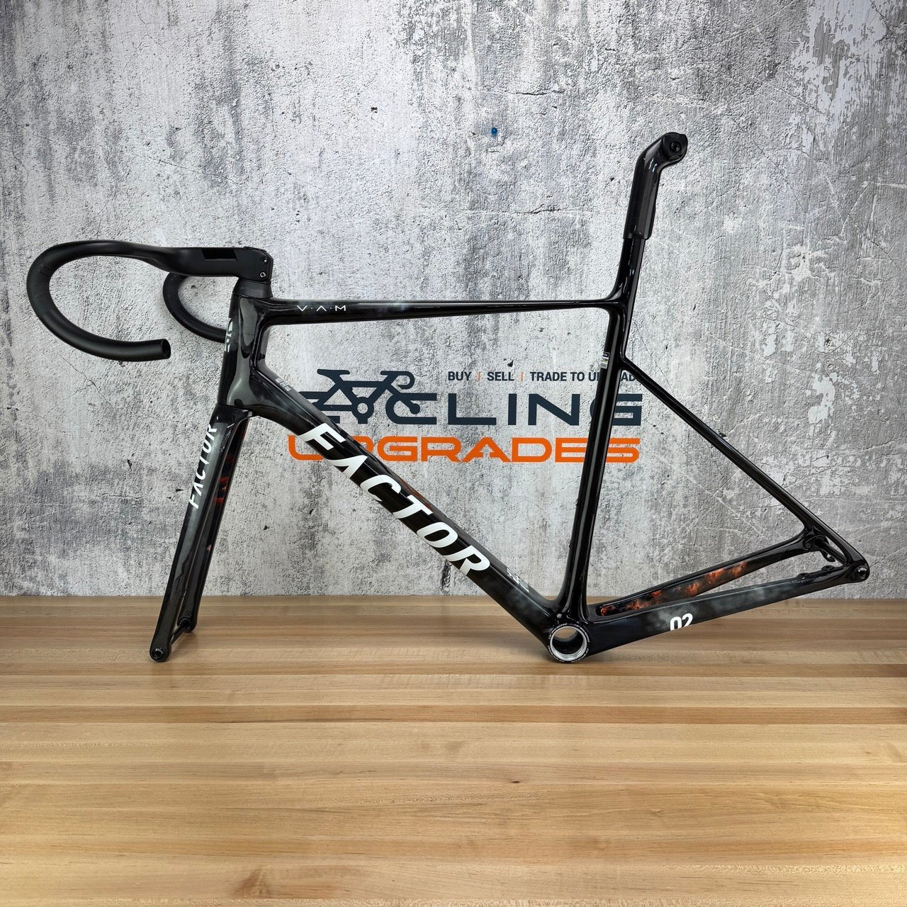 Low Mile! Factor 2025 O2 VAM 54cm Storm Carbon Frameset 700c 1799g