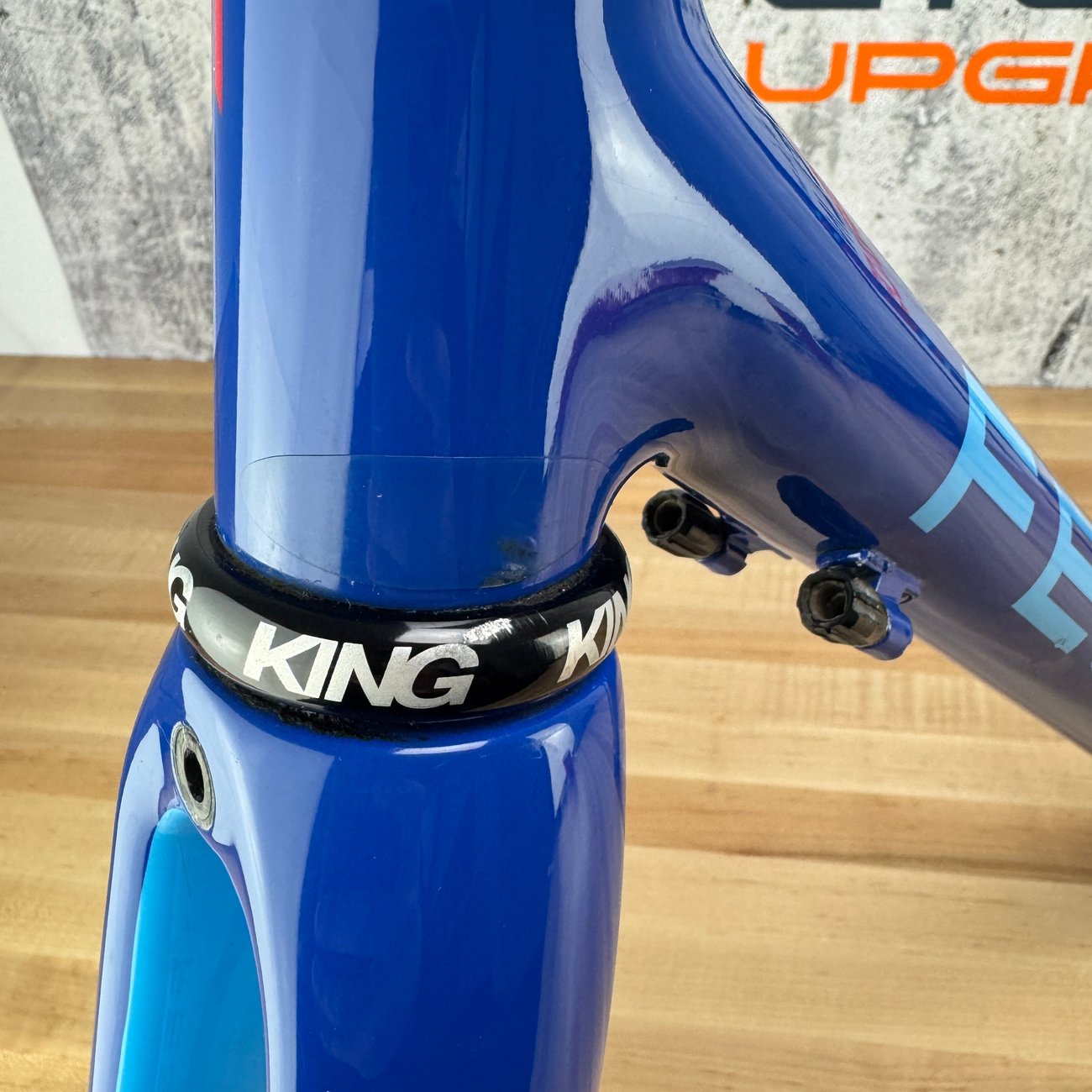 Festka One Blue Carbon Rim Brake 53cm Custom Road Bike Frameset 700c 1590g