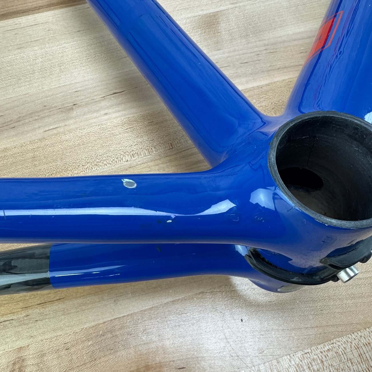 Festka One Blue Carbon Rim Brake 53cm Custom Road Bike Frameset 700c 1590g