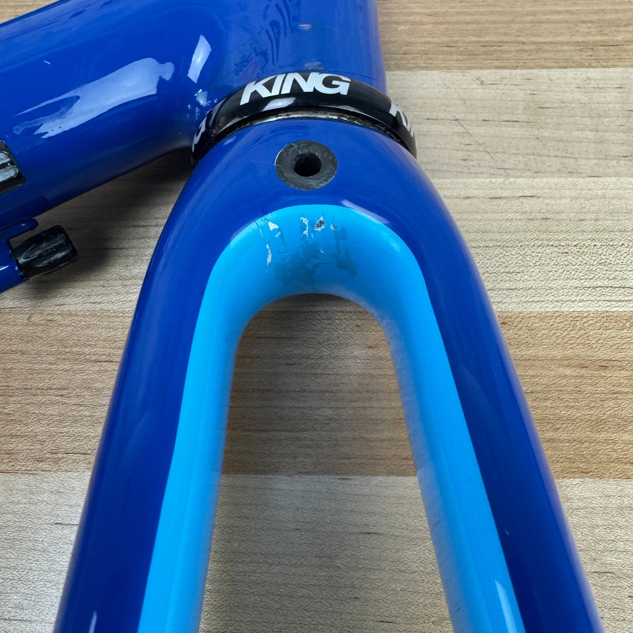 Festka One Blue Carbon Rim Brake 53cm Custom Road Bike Frameset 700c 1590g