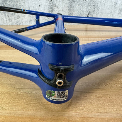 Festka One Blue Carbon Rim Brake 53cm Custom Road Bike Frameset 700c 1590g