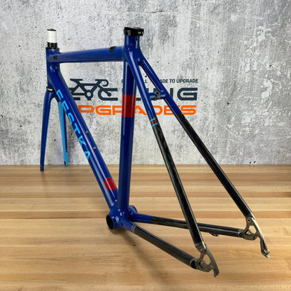 Festka One Blue Carbon Rim Brake 53cm Custom Road Bike Frameset 700c 1590g